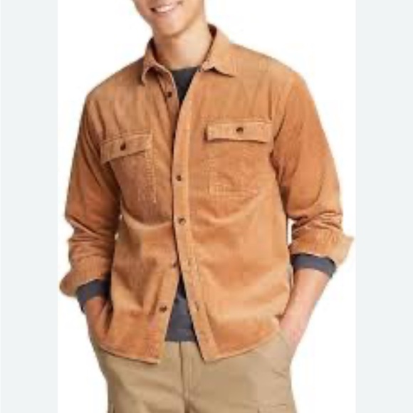 Men's Casual Corduroy Button Down Shaket Size XS NWT - Picture 1 of 8